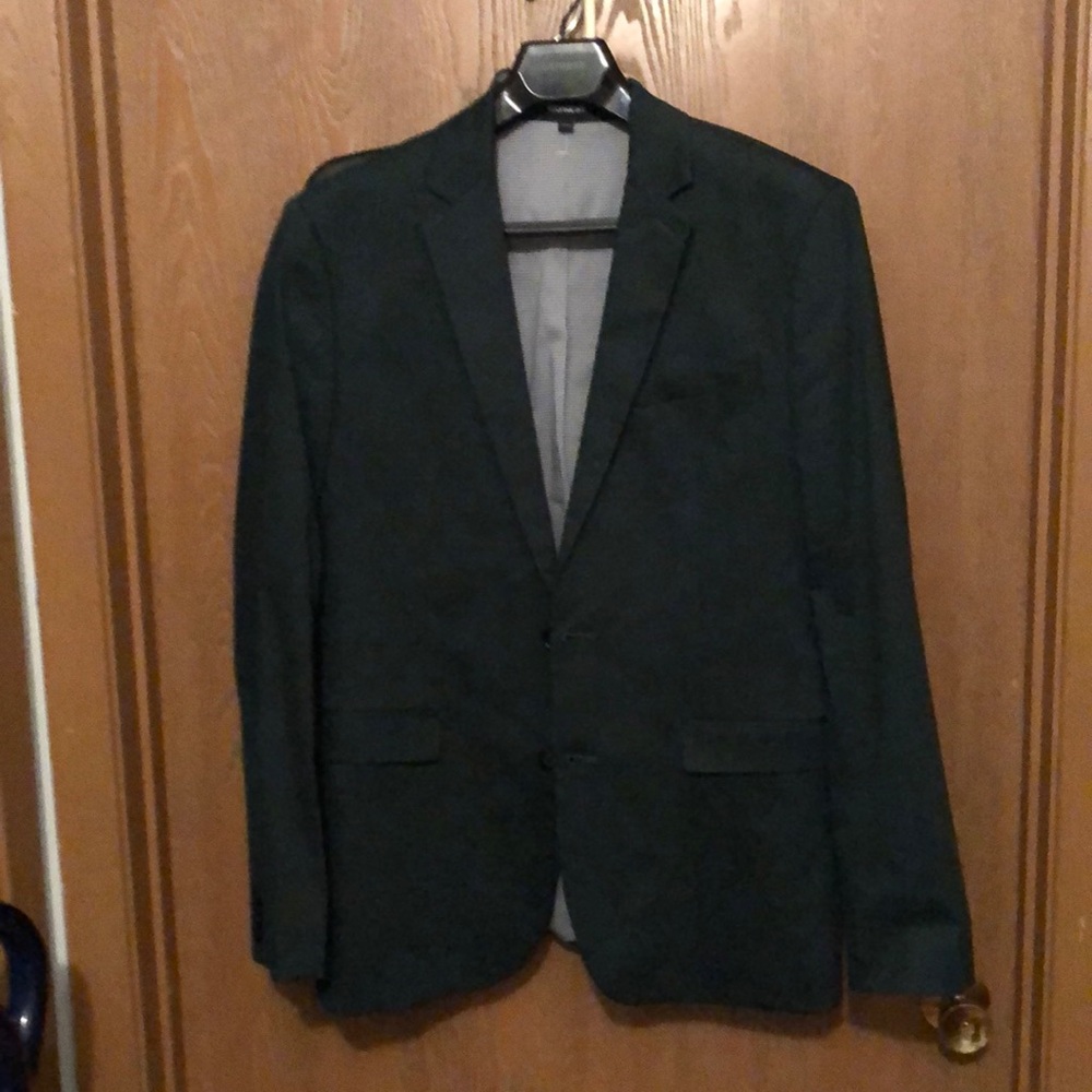 Express dark green men’s suit